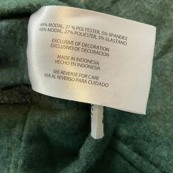 Orvis Womens Green Oversized Sweatshirt Long Sleeve Crew Neck Modal Blend Small - Picture 4 of 7